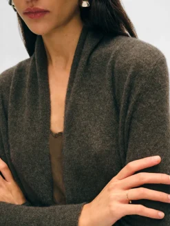 cashmere trapeze cardigan