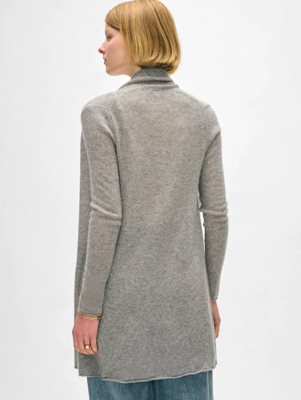 cashmere trapeze cardigan
