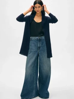 cashmere trapeze cardigan