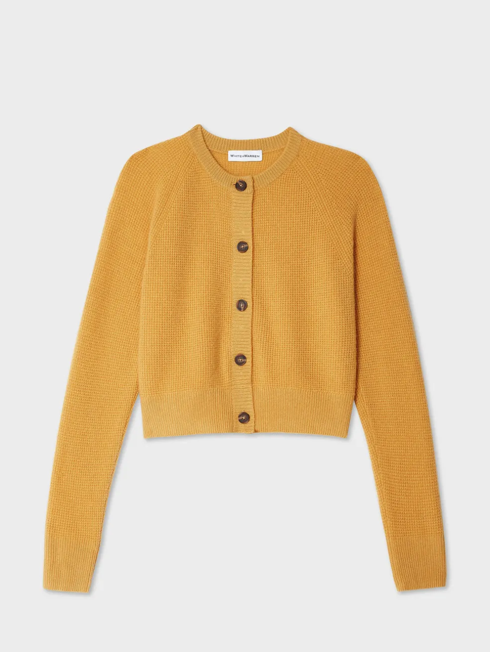 cashmere waffle cardigan