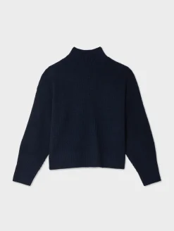 cashmere waffle standneck