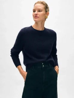 cashmere waffle sweatshirt