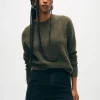 cashmere waffle sweatshirt