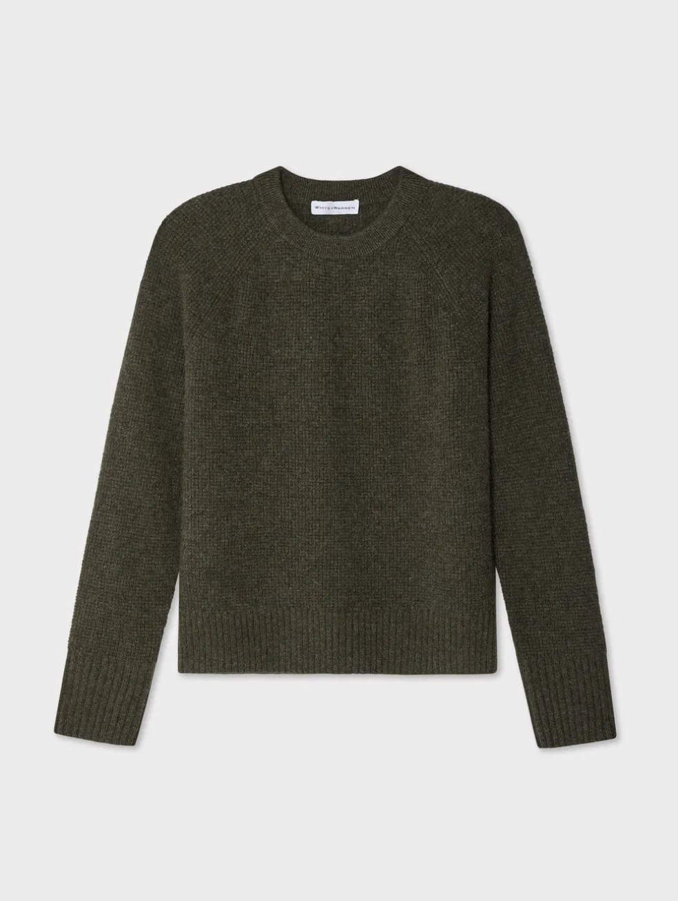 cashmere waffle sweatshirt