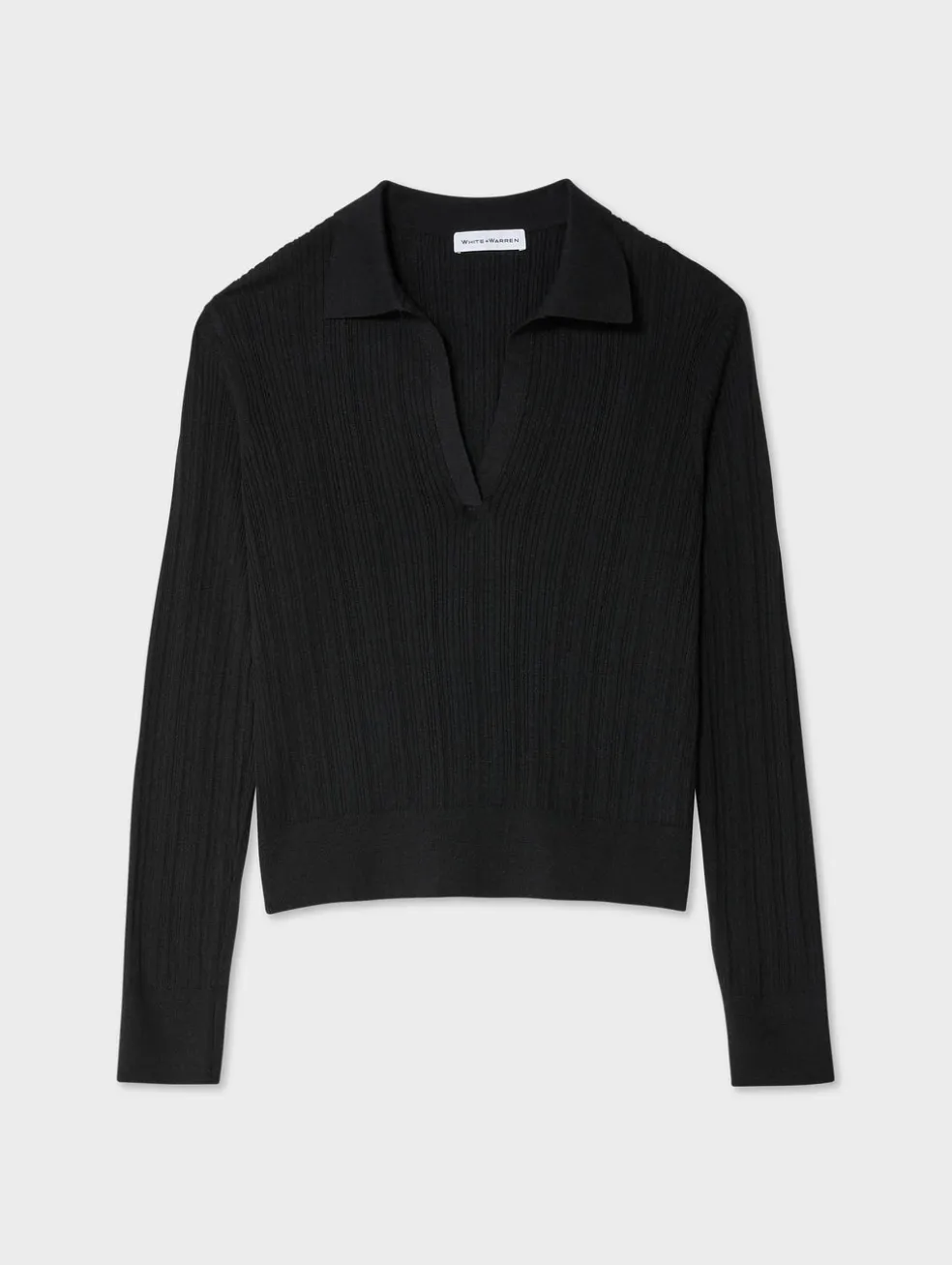 cotton linen ribbed polo