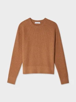 cotton linen waffle sweatshirt