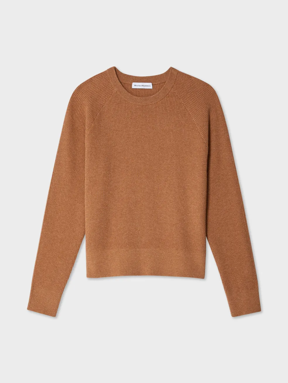 cotton linen waffle sweatshirt