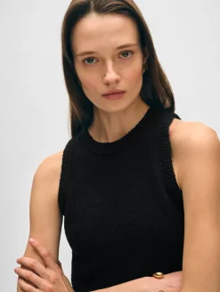 cotton slub cut in tank