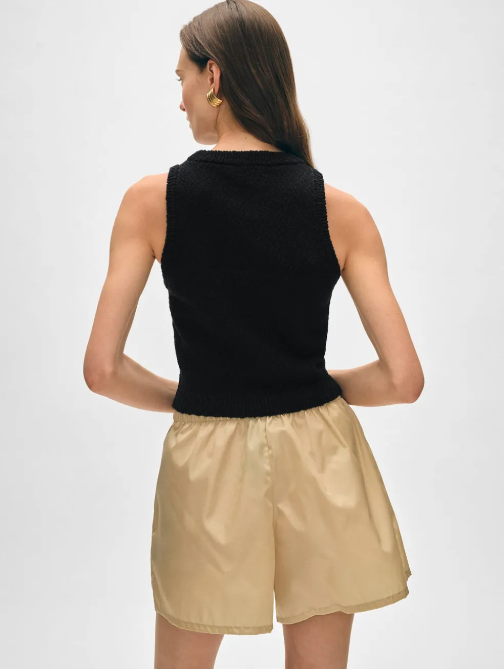 cotton slub cut in tank