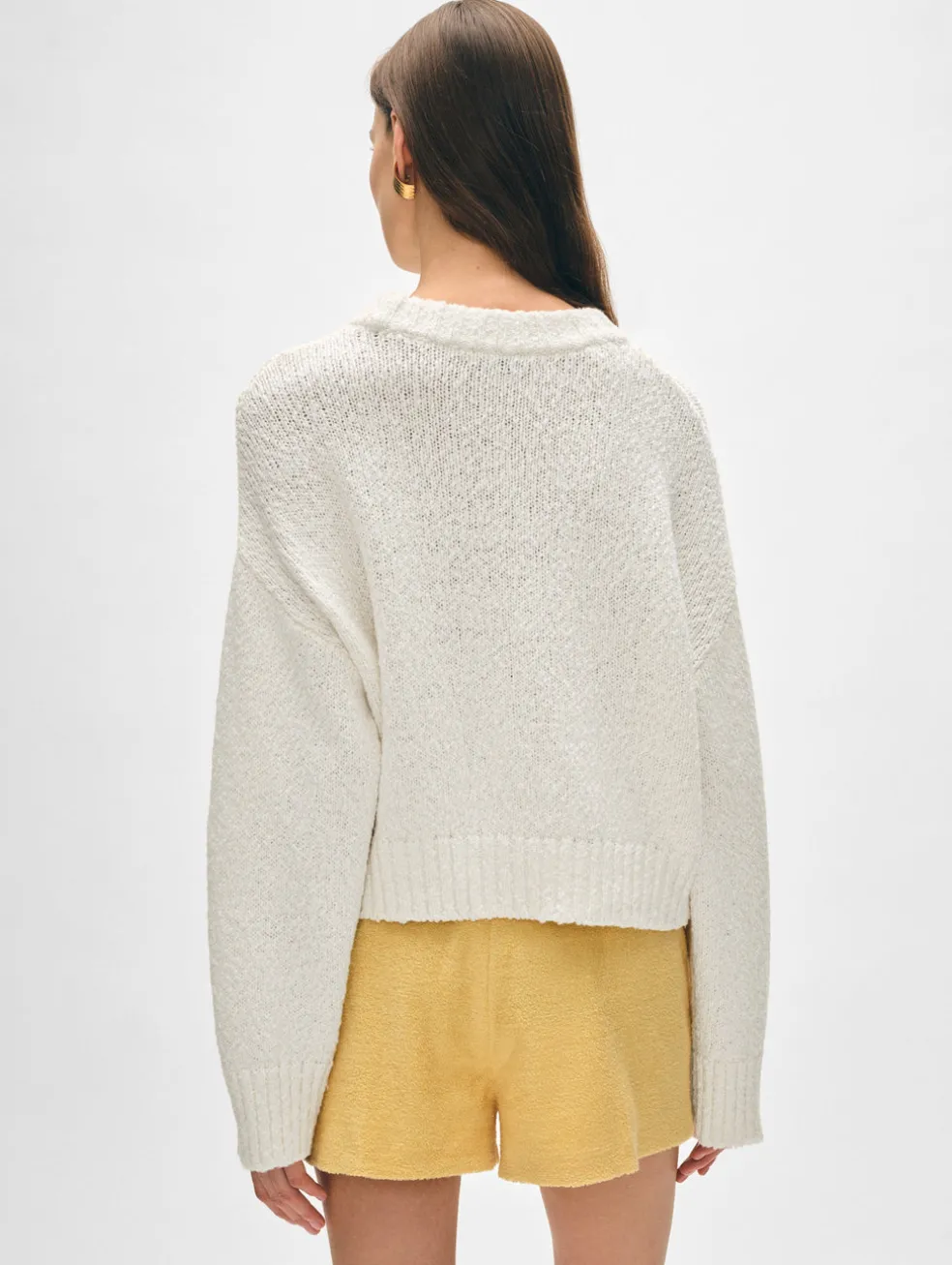 cotton slub easy crewneck