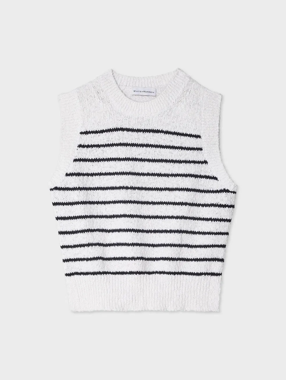 cotton slub rib trim tank