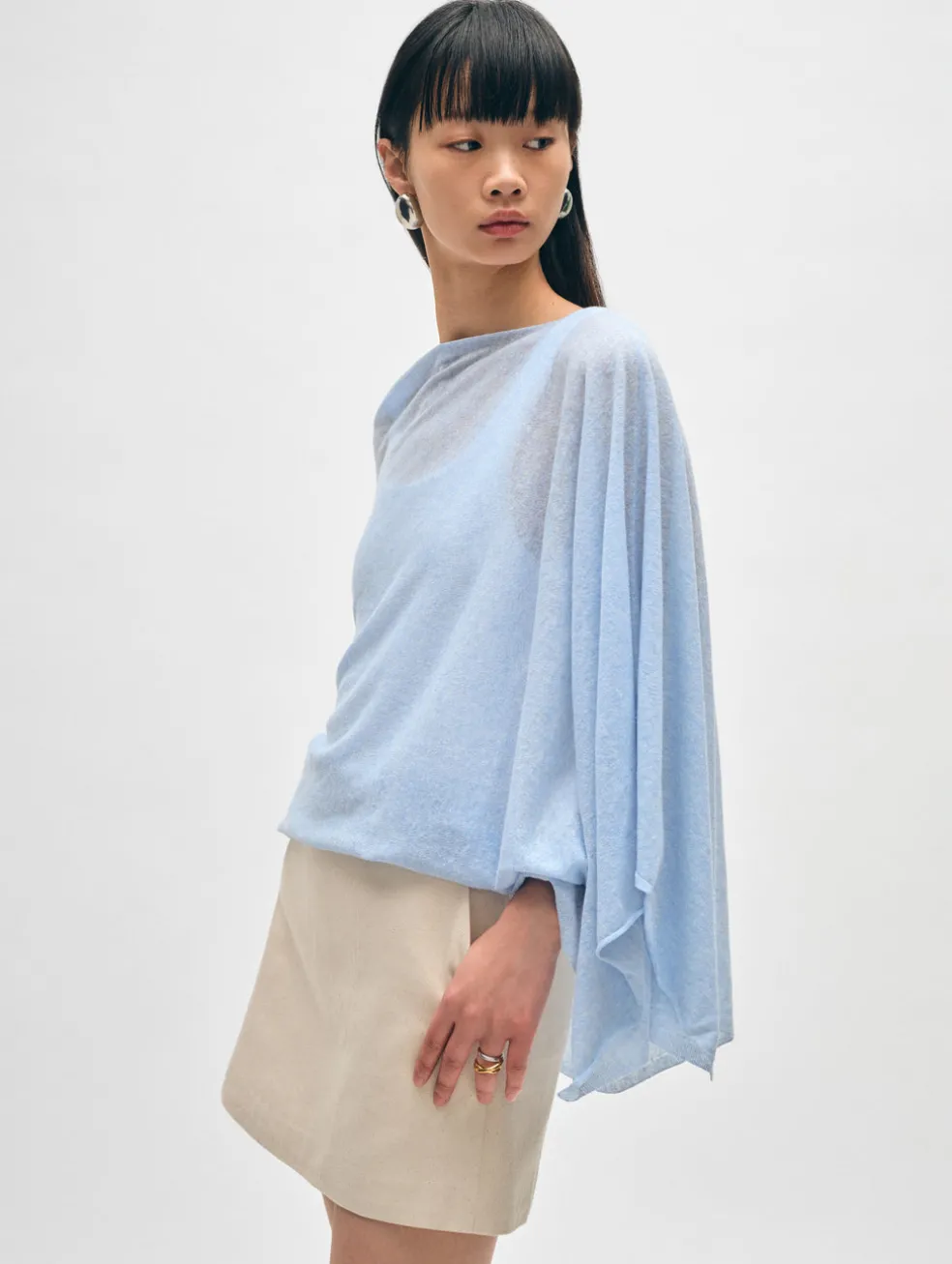 linen blend two way topper