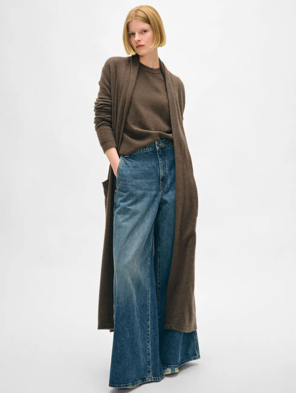 long cashmere robe