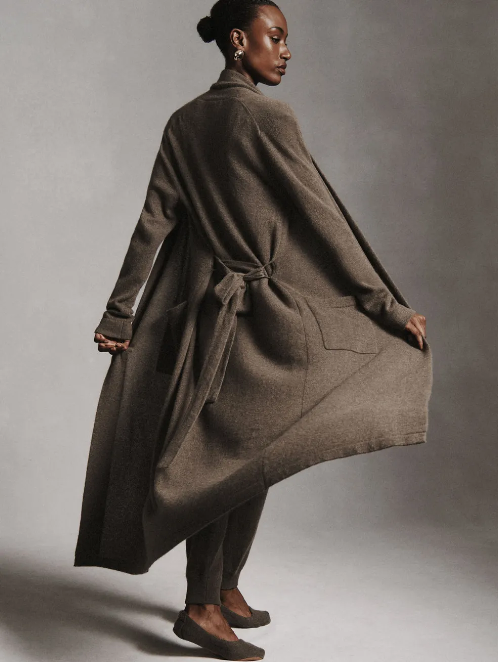 long cashmere robe