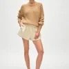merino blend marled sweatshirt