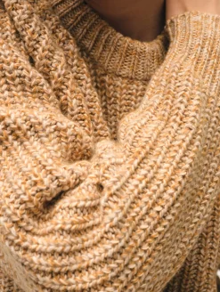 merino blend marled sweatshirt