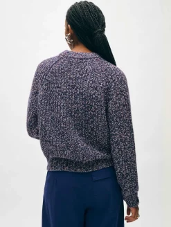 merino blend marled sweatshirt