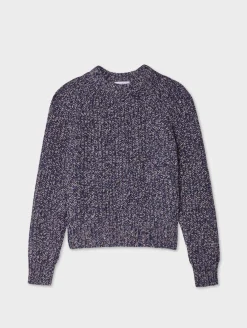 merino blend marled sweatshirt