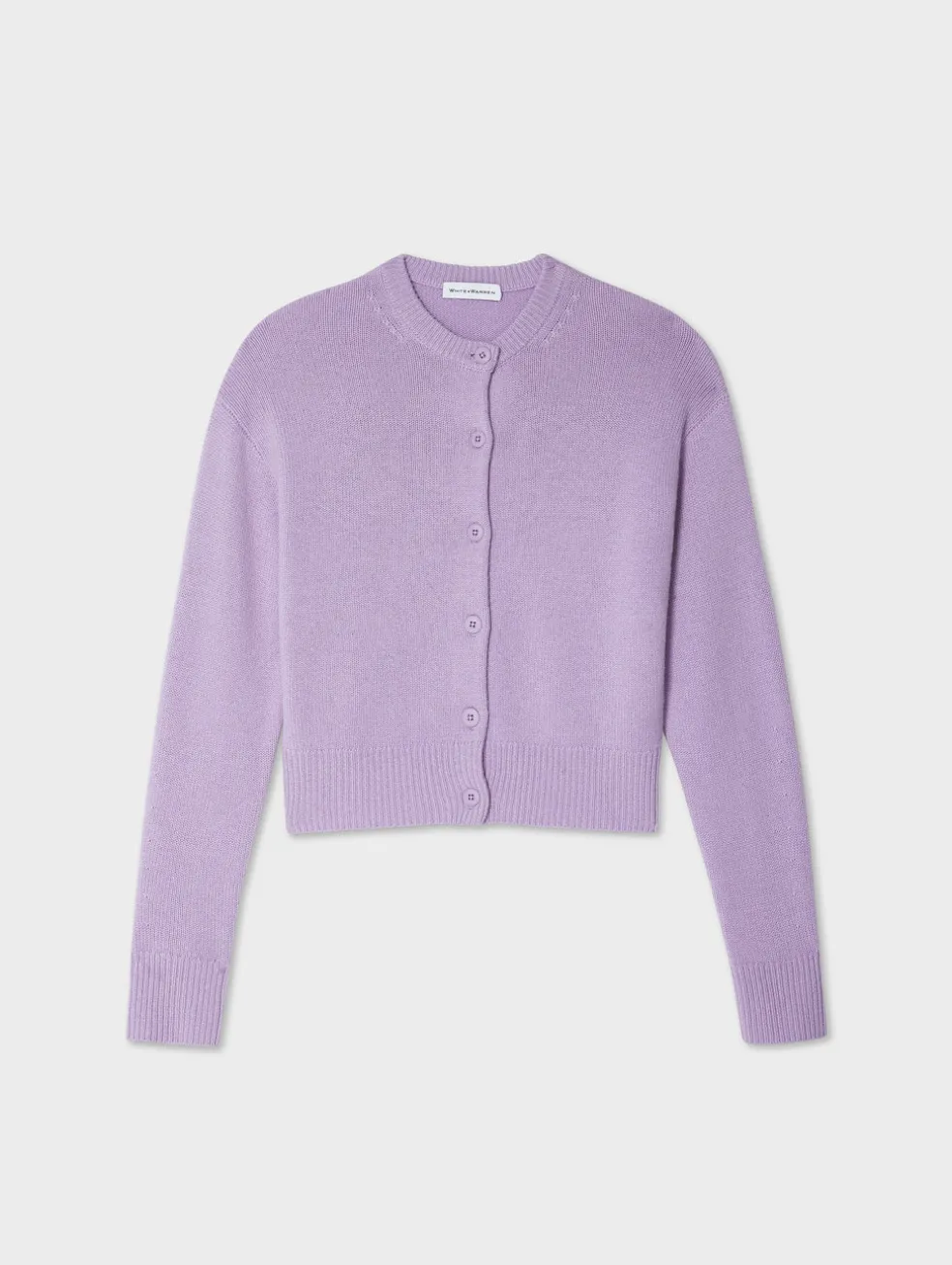 merino cashmere crewneck cardigan