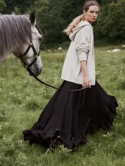 merino cashmere luxe boyfriend hoodie