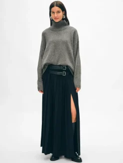 merino cashmere standneck