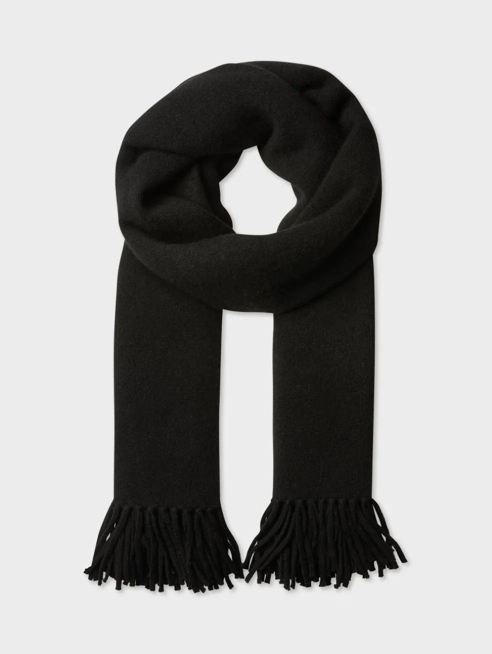 merino cashmere tassel scarf