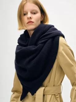 merino cashmere triangle scarf