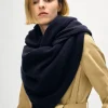 merino cashmere triangle scarf