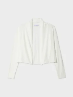 organic cotton cropped trapeze cardigan