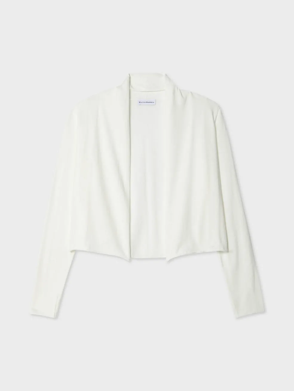 organic cotton cropped trapeze cardigan