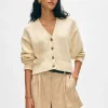 organic cotton v neck cardigan