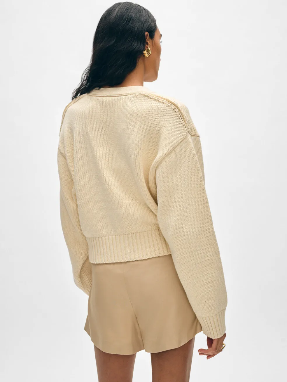 organic cotton v neck cardigan