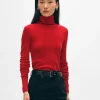 superfine merino fitted turtleneck