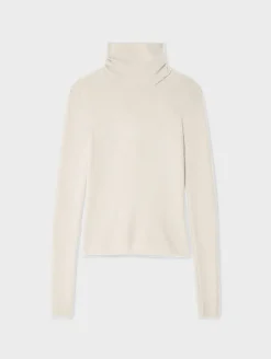 superfine merino fitted turtleneck