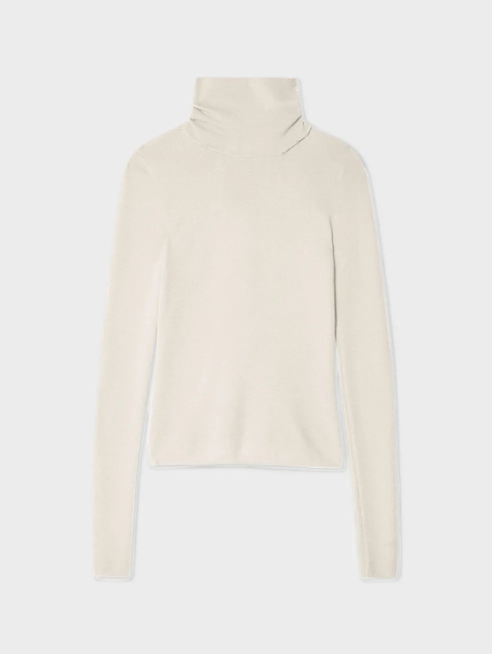 superfine merino fitted turtleneck