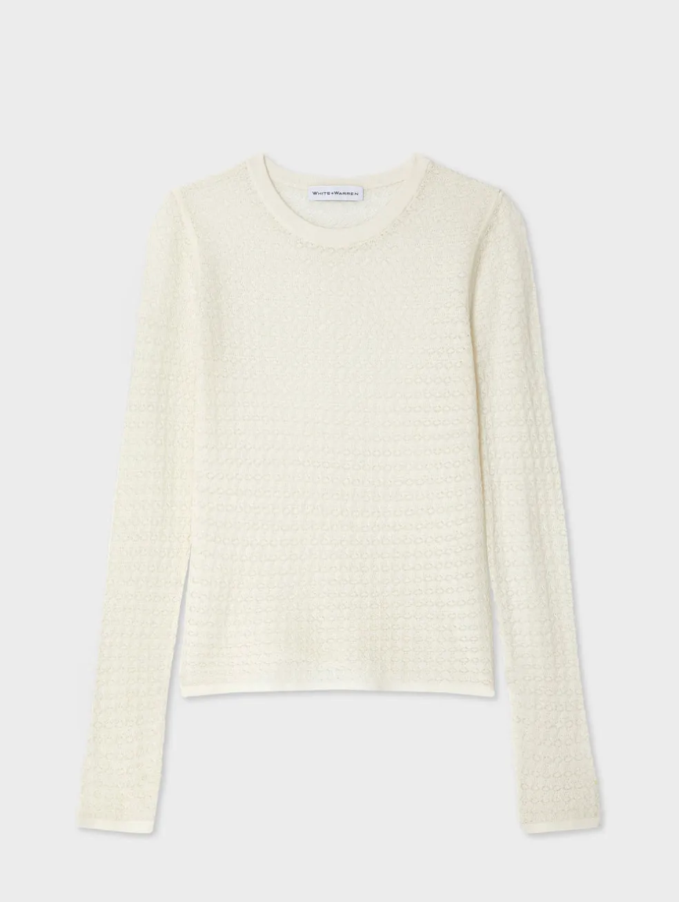 superfine merino lace stitch top