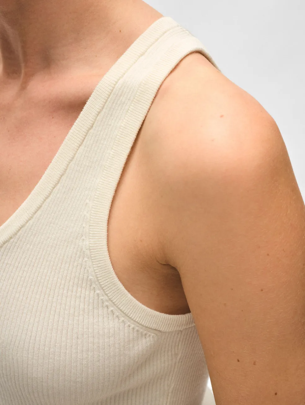 superfine merino ribbed tank