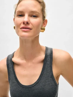 superfine merino ribbed tank