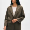 superfine organic cotton oversized blazer