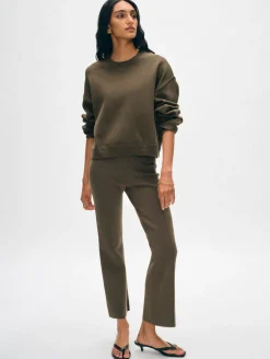 superfine organic cotton kick flare pant