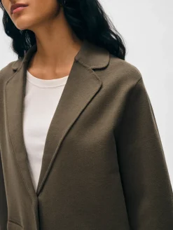 superfine organic cotton oversized blazer